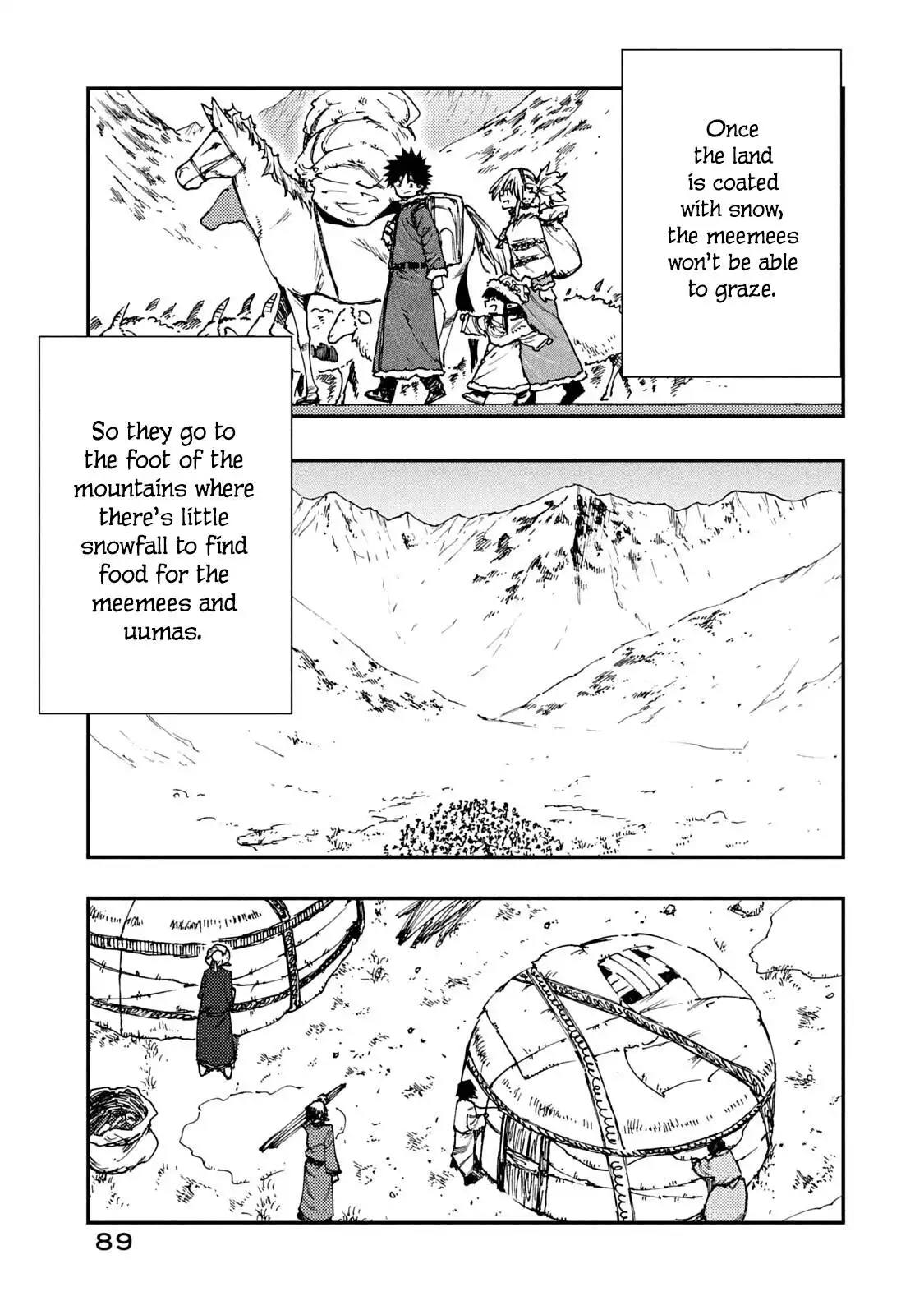 Mazumeshi Elf to Yuboku gurashi Chapter 57